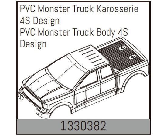 AB1330382-PVC Monster Truck Body 4S Design