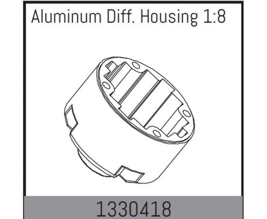 AB1330418-Aluminum Diff. Housing 1:8