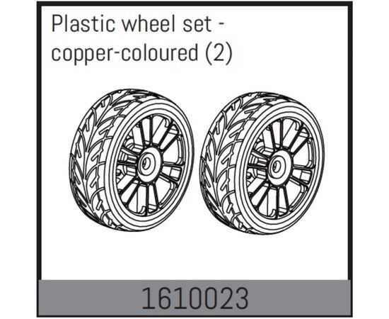 AB1610023-Plastic wheel set - copper-coloured (2)