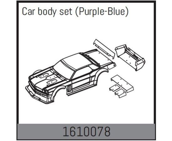AB1610078-Car body set (black-neon)