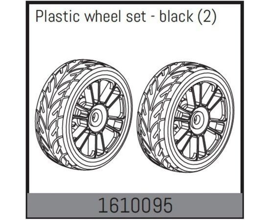 AB1610095-Plastic wheel set - black (2)