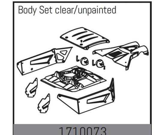 AB1710073-Body Set clear/unpainted