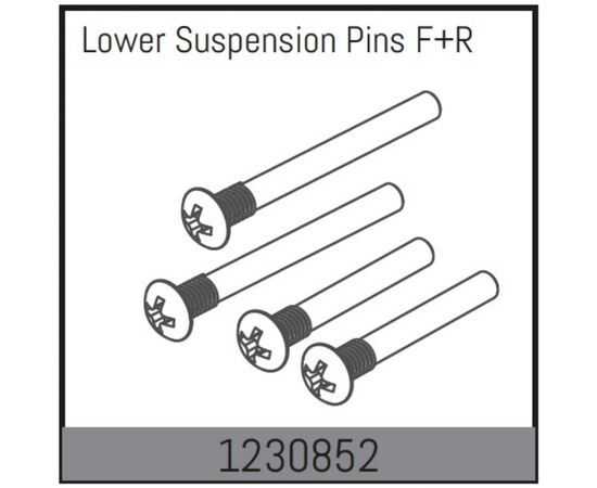 AB1230852-Lower Suspension Pin Set f/r