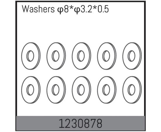 AB1230878-8*3.2*0.5 Washers (10)