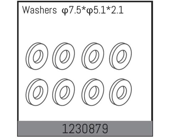 AB1230879-Rear Wheel Shaft Washers (10)