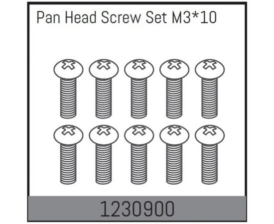 AB1230900-M3*10 Pan Head Screw Set (10)