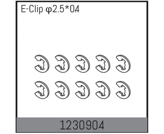 AB1230904-E Clips 2.5*0.4 (10)