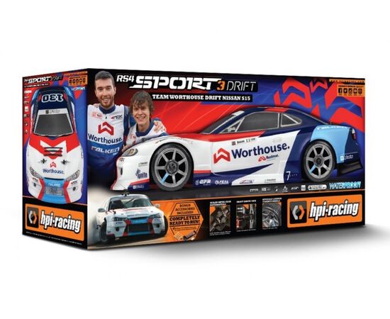HPI120097-RS4 Sport 3 Drift Worthouse James Deane Nissan S15 RTR