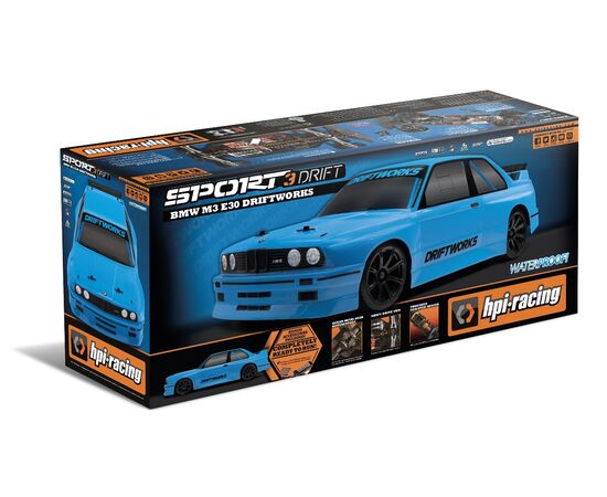 HPI160422-Sport 3 Drift BMW M3 E30 DriftWorks RTR