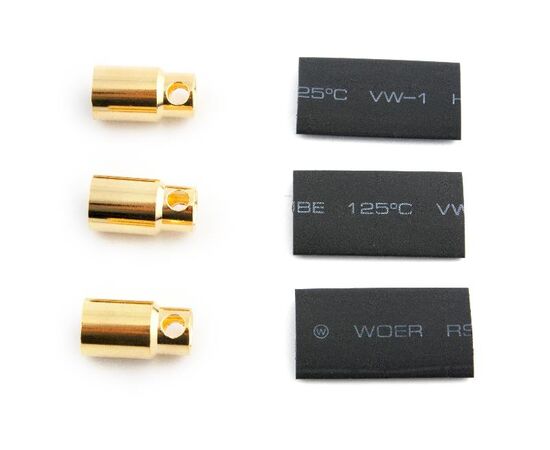 ORI40019-Gold Plug 8.0 mm Female 3pc