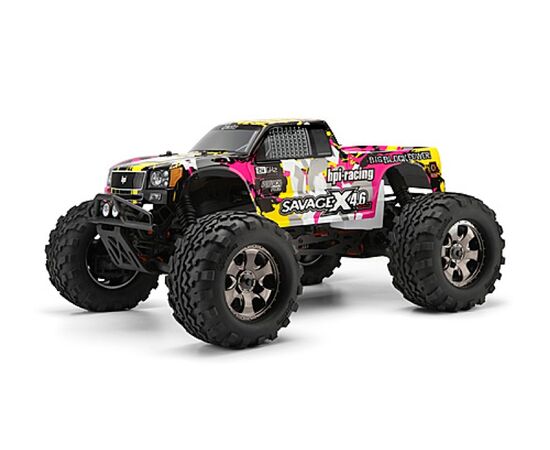 HPI105897-NITRO GT-3 TRUCK PAINTED BODY (YELLOW/PINK/BLACK)