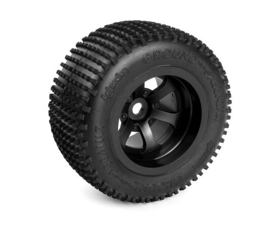 HPI160170-Ground Assault Tire on Scorch Rim Wheel Set