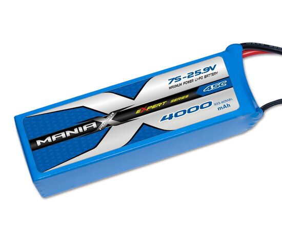 MXP7S-4000-45C-ManiaX 45C eXpert 7S-25.9V 4000mAh 45C 2 wires for power