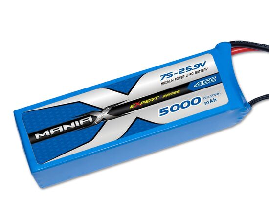 MXP7S-5000-45C-ManiaX 45C eXpert&nbsp; 7S-25.9V 5000mAh 45C&nbsp; 2 wires for power