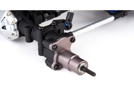 GM30052-Gmade Aluminum Straight axle adapter (2) (Titanium Gray) for R1 Axle