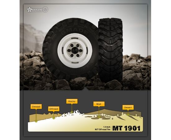 GM70164-Gmade 1.9 MT 1901 Off-road Tires (2)