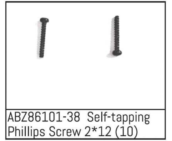 ABZ86101-38-Self-tapping Phillips Screw 2*12 - Mini AMT (10)