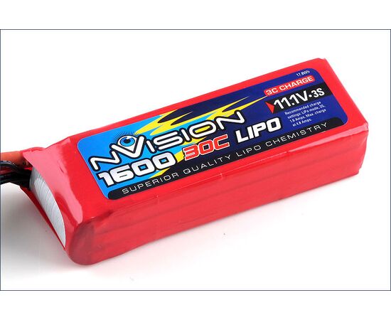 NVO1819-nVision LiPo 3S 11.1V 1600 30C
