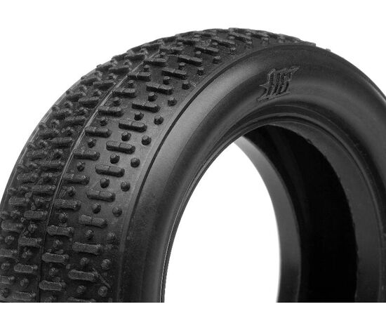 HB67775-HB FULLSLOT TIRE (2pcs/Red/4wd Front/ 1/10 Buggy)