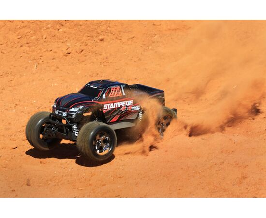 LEM67086-4R-M.TRUCK STAMPEDE VXL 1:10 4WD EP RTR RED TQi 2.4GHz BRUSHLESS (sans accu et chargeur)