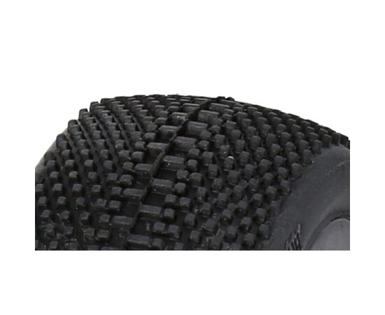 PA9468-Megabite Mounted Tire (Purple Compound/Carbon Wheel/1:8 Buggy)