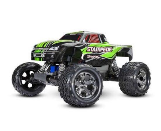 LEM36054-8G-M.TRUCK STAMPEDE 1:10 2WD EP RTR GREEN w/USB-C Charger &amp; Battery