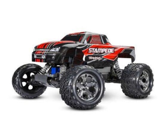 LEM36054-8R-M.TRUCK STAMPEDE 1:10 2WD EP RTR RED w/USB-C Charger &amp; Battery