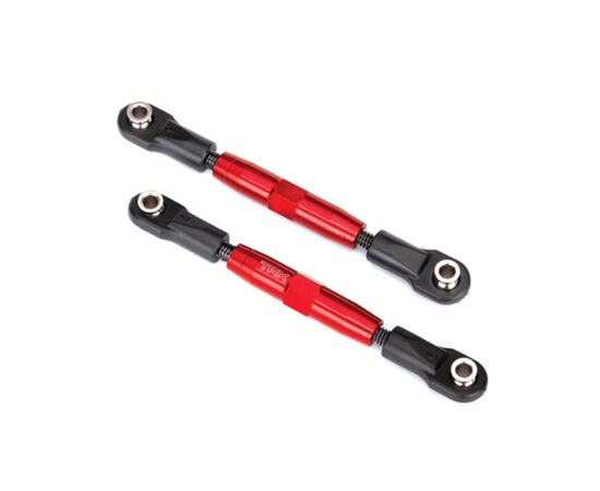LEM3643R-Camber links, front (TUBES red-anodiz ed, 7075-T6 aluminum, stronger than t itanium) (83mm) (2)/ rod
