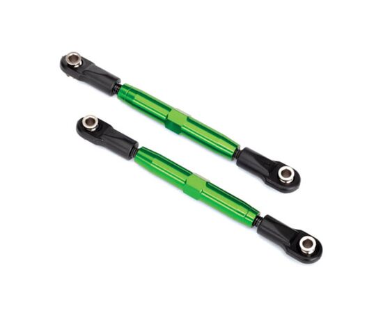 LEM3644G-Camber links, rear (TUBES green-anodi zed, 7075-T6 aluminum, stronger than titanium) (73mm) (2)/ rod