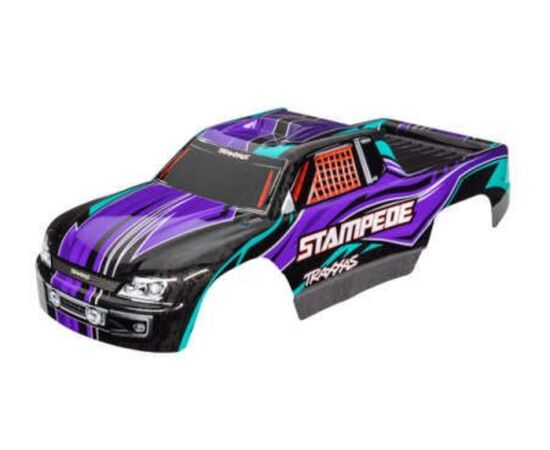 LEM3651P-Body, Stampede (also fits Stampede VX L), purple (painted, decals applied)