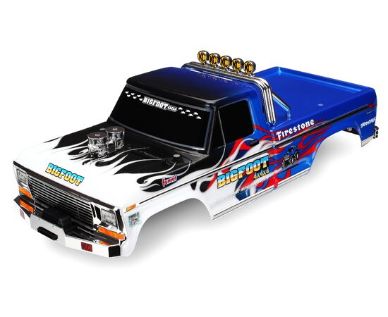 LEM3653-Body, Bigfoot Flame, Officially Lic ensed replica (painted, decals applied)