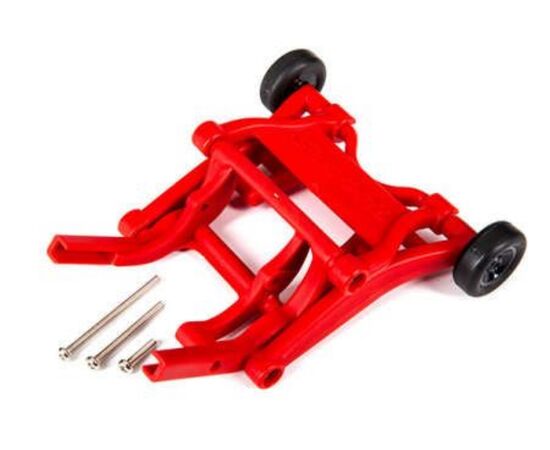 LEM3678R-Wheelie bar, assembled (red) (fits Sl ash, Bandit, Rustler, Stampede series )
