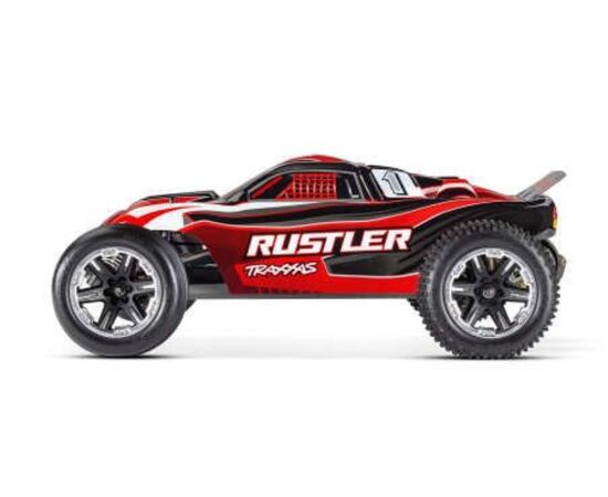 LEM37054-8R-S.TRUCK RUSTLER 1:10 2WD EP RTR RED w/USB-C Charger &amp; Battery
