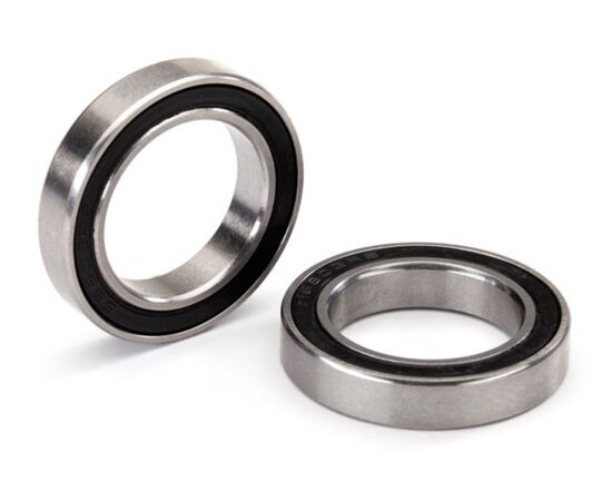 LEM5107X-Ball bearing, black rubber sealed, st ainless (17x26x5) (2)