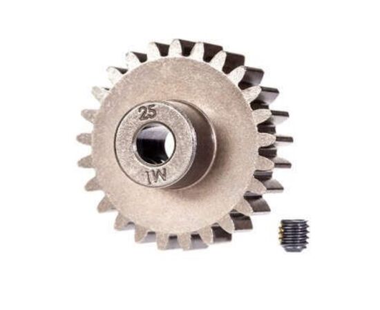 LEM6492X-Gear, 25-T pinion (1.0 metric pitch) (fits 5mm shaft)/ set screw (for use only with steel spur gears
