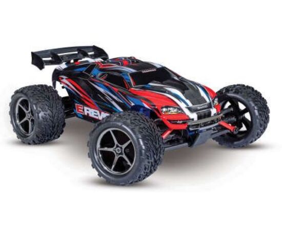LEM71054-8RB-M.TRUCK E-REVO 1:16 4WD EP RTR RED/BLUE w/USB-C Charger &amp; Battery