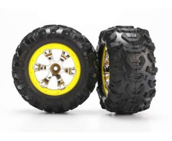 LEM7276-Tires &amp; wheels assembled glued/yellow