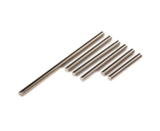 LEM7740-Suspension pin set, front or rear cor ner (hardened steel), 4x85mm (1), 4x47mm (3), 4x33mm (2) (qty