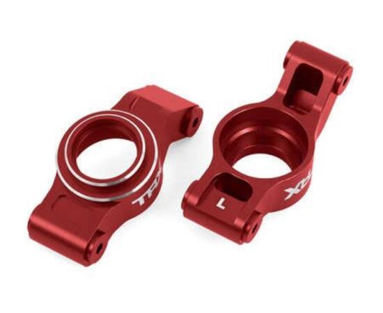 LEM7852R-Carriers, stub axle (red-anodized 606 1-T6 aluminum) (left &amp; right)