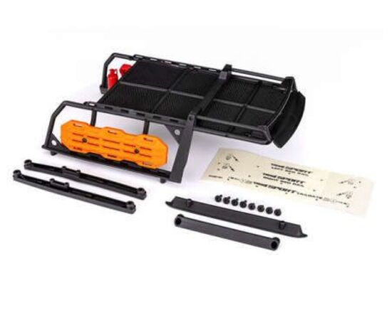LEM8120R-Expedition rack, complete (includes t raction boards, shovel, axe, jack, fi re extinguisher, fuel ca