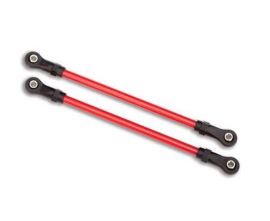 LEM8142R-Suspension links, rear upper, red (2)&nbsp; (5x115mm, powder coated steel) (assembled with hollow balls)