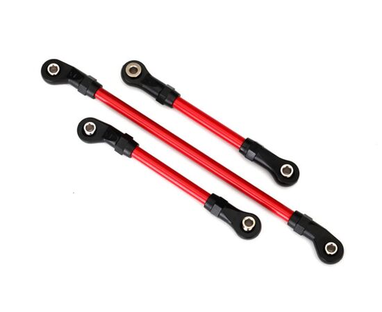 LEM8146R-Steering link, 5x117mm (1)/ draglink,&nbsp; 5x60mm (1)/ panhard link, 5x63mm (red powder coated steel) (a