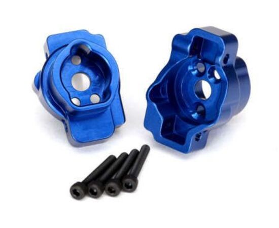 LEM8256X-Portal drive axle mount, rear, 6061-T 6 aluminum (blue-anodized) (left and right)/ 2.5x16 CS (4)&nbsp; &nbsp;