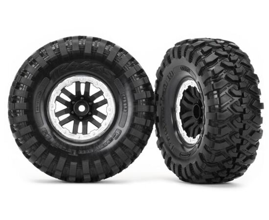 LEM8272X-Tires and wheels, assembled, glued (T RX-4 satin beadlock wheels, Canyon Trail 1.9 tires) (2)&nbsp; &nbsp; &nbsp; &nbsp;