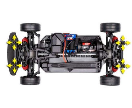LEM83124-4-ON-ROAD 4TEC 2.0 1:10 4WD EP RTR BL-2s SEUL.Ch&#195;&#162;ssis TQ2.4GHz Brushless SANS Carrosserie, ni chargeu