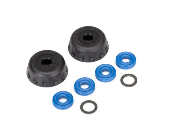LEM8458-Double seal kit, GTR shocks (x-rings (4)/ 4x6x0.5mm PTFE-coated washers (2)/ bottom caps (2)) (rene