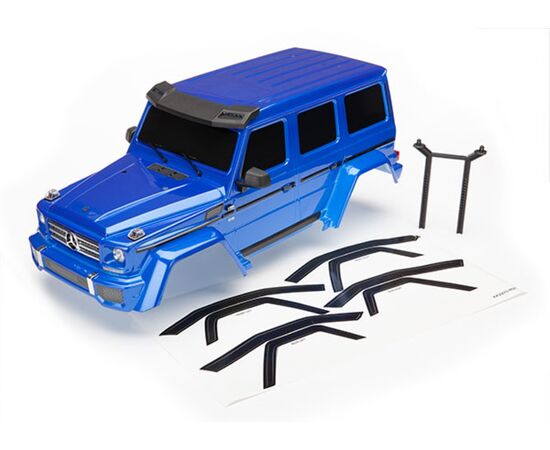 LEM8811X-Body, Mercedes-Benz G 500 4x4, comple te (blue) (includes rear body post, g rille, side mirrors, doo