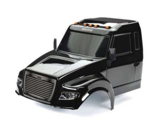 LEM8823X-Body, TRX-6 Ultimate RC Hauler, black (painted, decals applied) (includes headlights, roof lights, &amp;