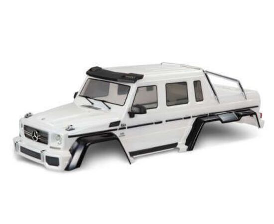 LEM8825A-Body, Mercedes-Benz G 63, complete (p earl white) (includes grille, side mi rrors, door handles, &amp; w