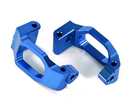 LEM8932X-Caster blocks (c-hubs), 6061-T6 alumi num (blue-anodized), left &amp; right/ 4x 22mm pin (4)/ 3x6mm BCS
